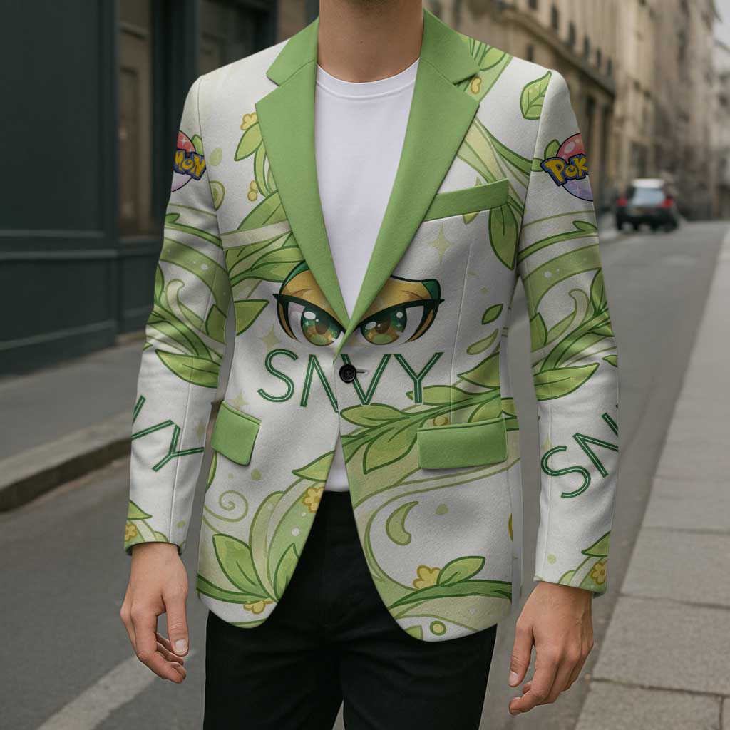 Snivy Blazer Elegant Botanical Art Nouveau Style