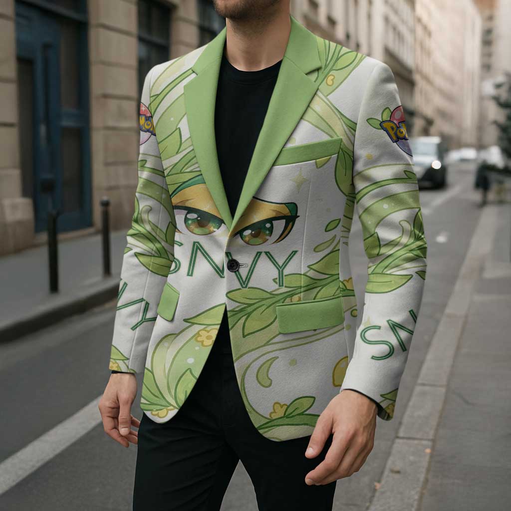 Snivy Blazer Elegant Botanical Art Nouveau Style