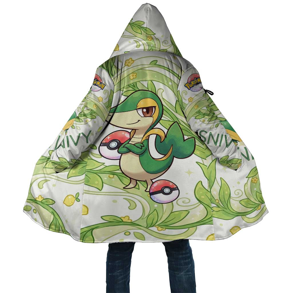 Snivy Cloak Elegant Botanical Art Nouveau Style