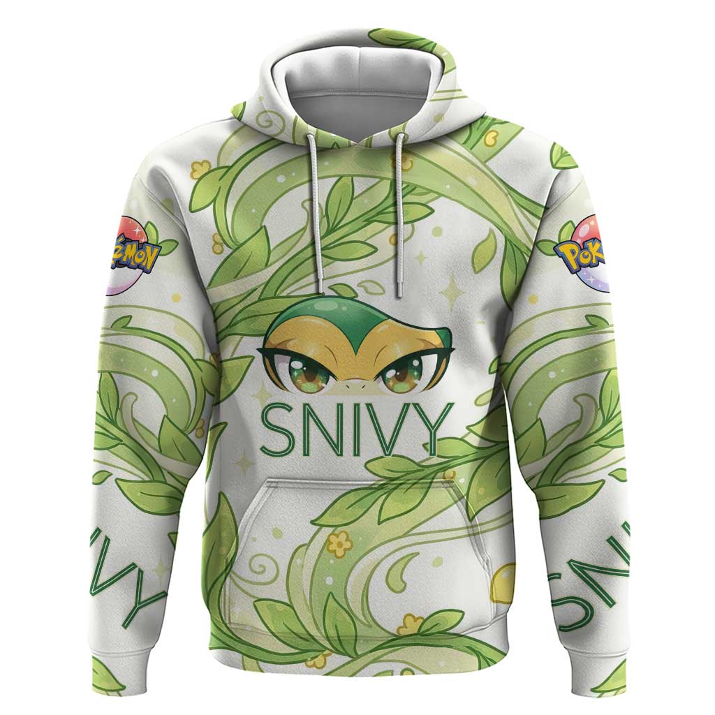 Snivy Hoodie Elegant Botanical Art Nouveau Style