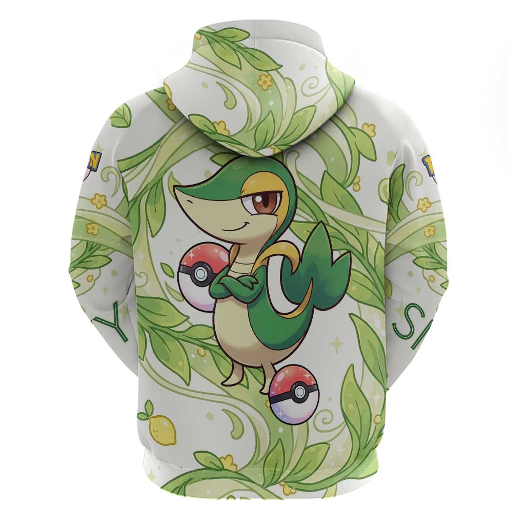 Snivy Hoodie Elegant Botanical Art Nouveau Style
