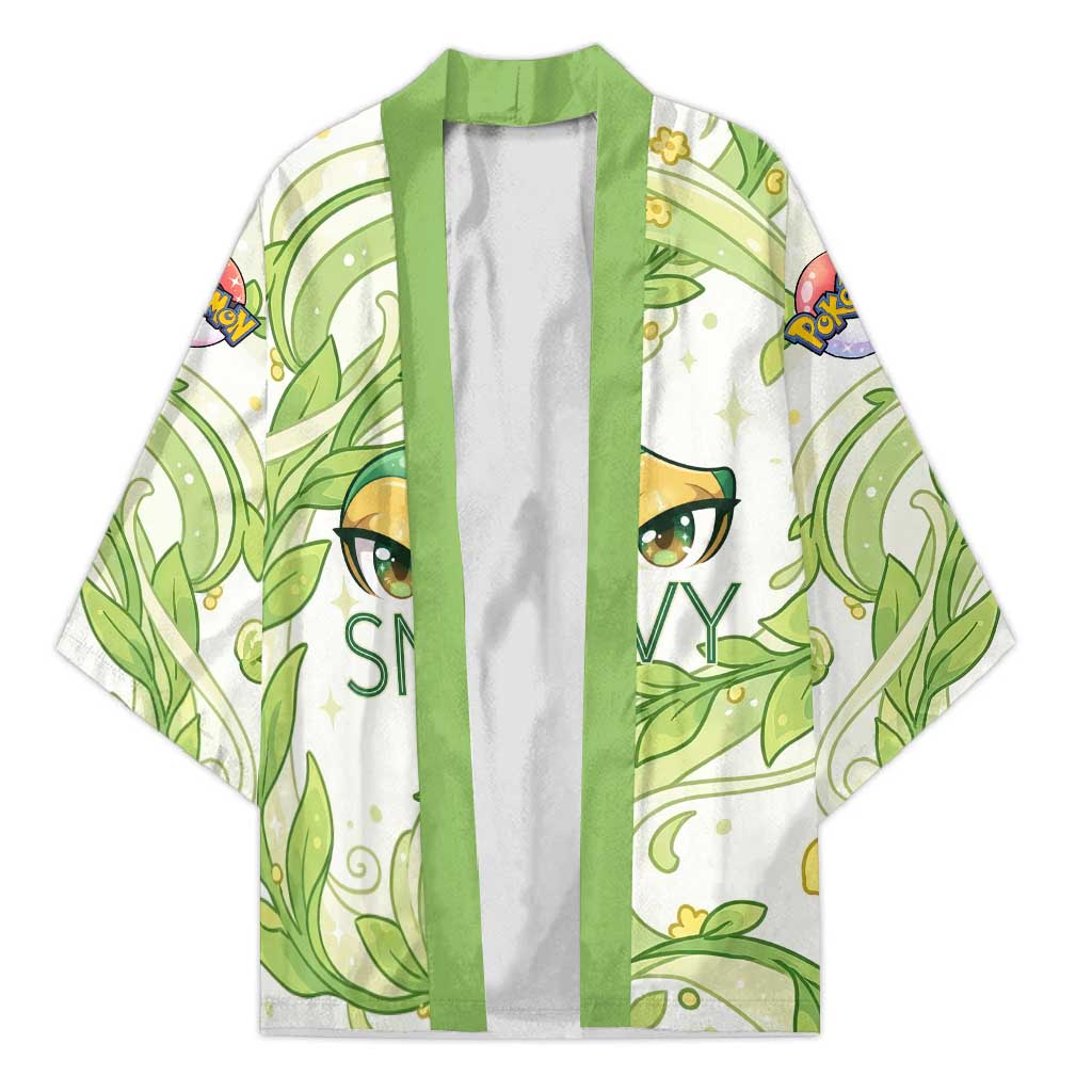 Snivy Kimono Elegant Botanical Art Nouveau Style