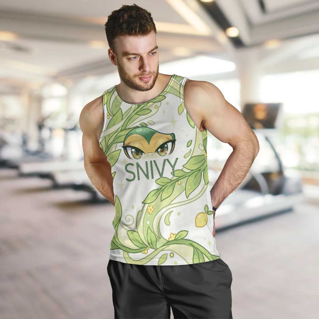 Snivy Men Tank Top Elegant Botanical Art Nouveau Style