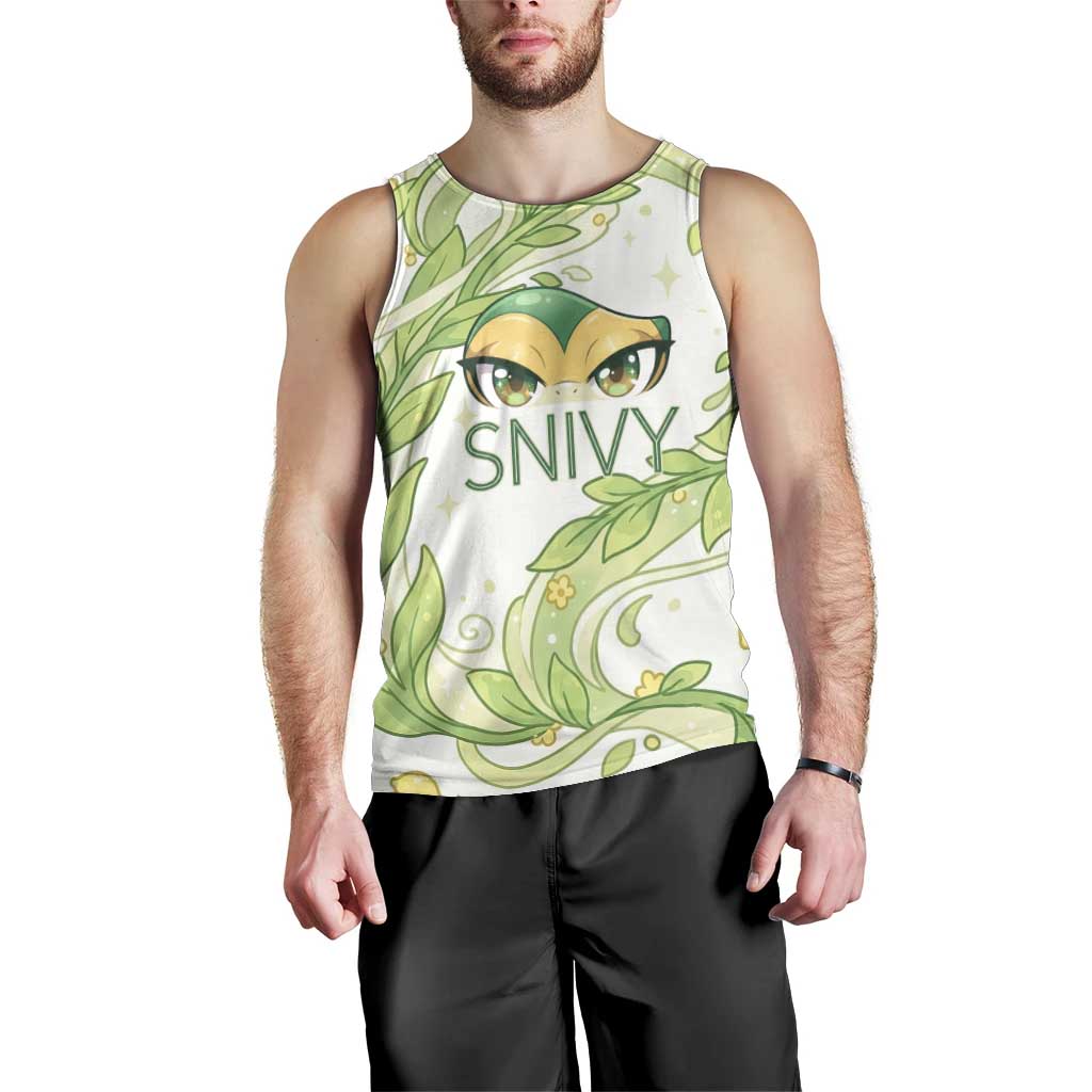 Snivy Men Tank Top Elegant Botanical Art Nouveau Style