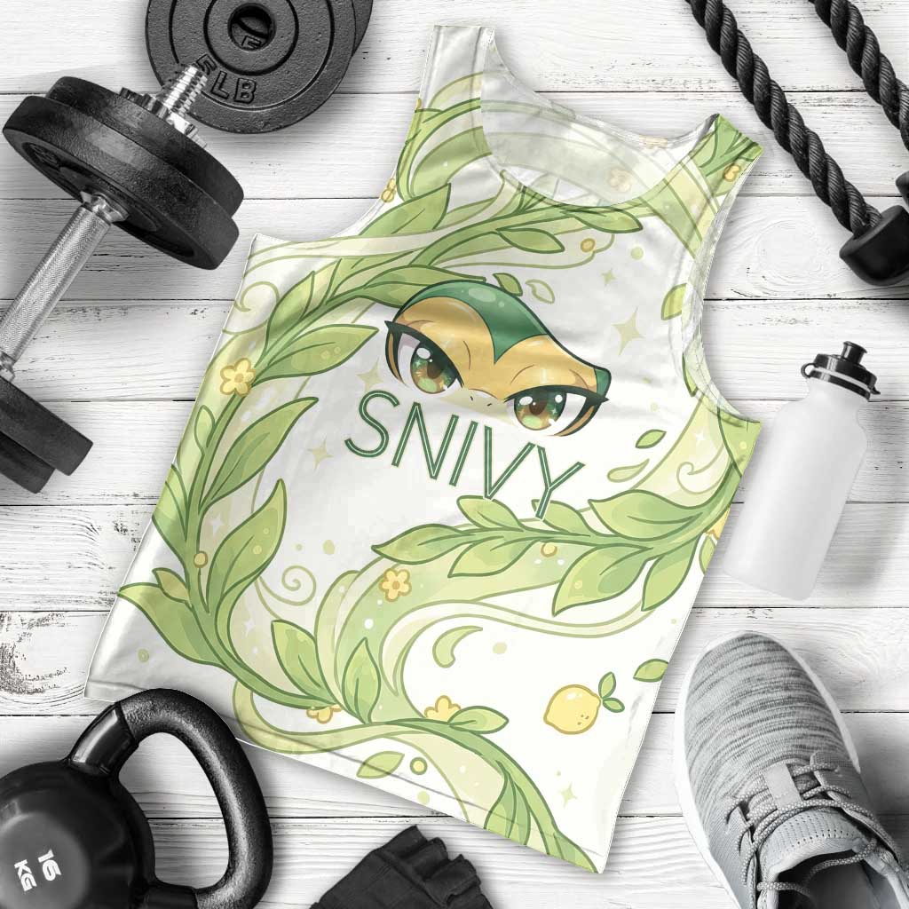 Snivy Men Tank Top Elegant Botanical Art Nouveau Style