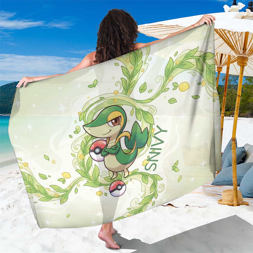 Snivy Sarong Elegant Botanical Art Nouveau Style