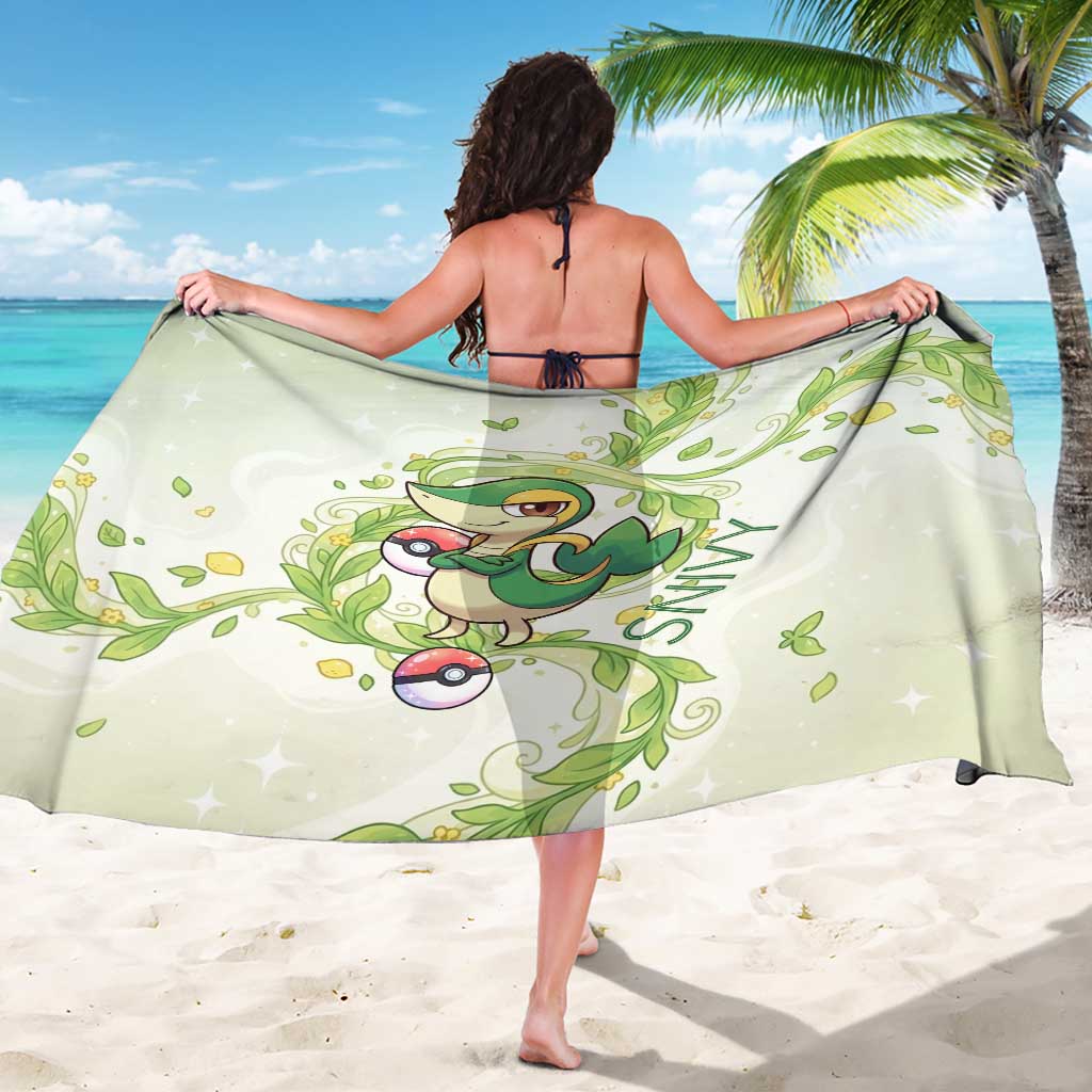 Snivy Sarong Elegant Botanical Art Nouveau Style