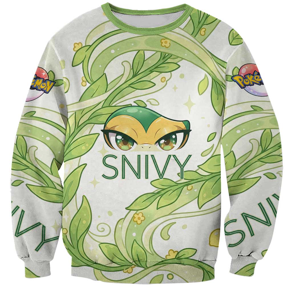Snivy Sweatshirt Elegant Botanical Art Nouveau Style
