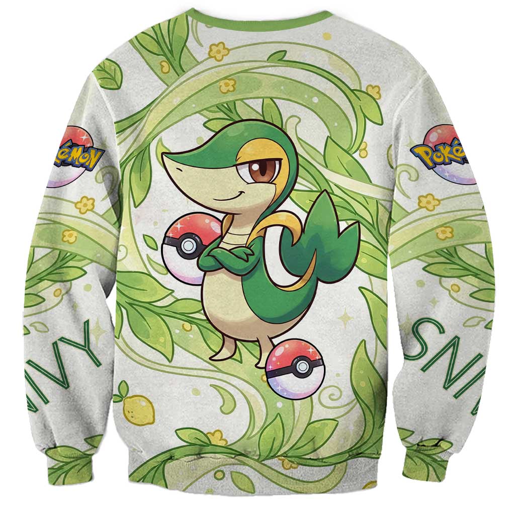 Snivy Sweatshirt Elegant Botanical Art Nouveau Style