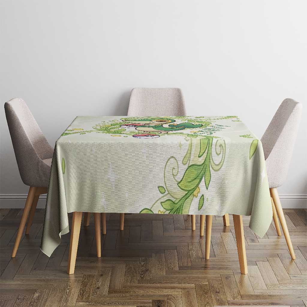 Snivy Tablecloth Elegant Botanical Art Nouveau Style