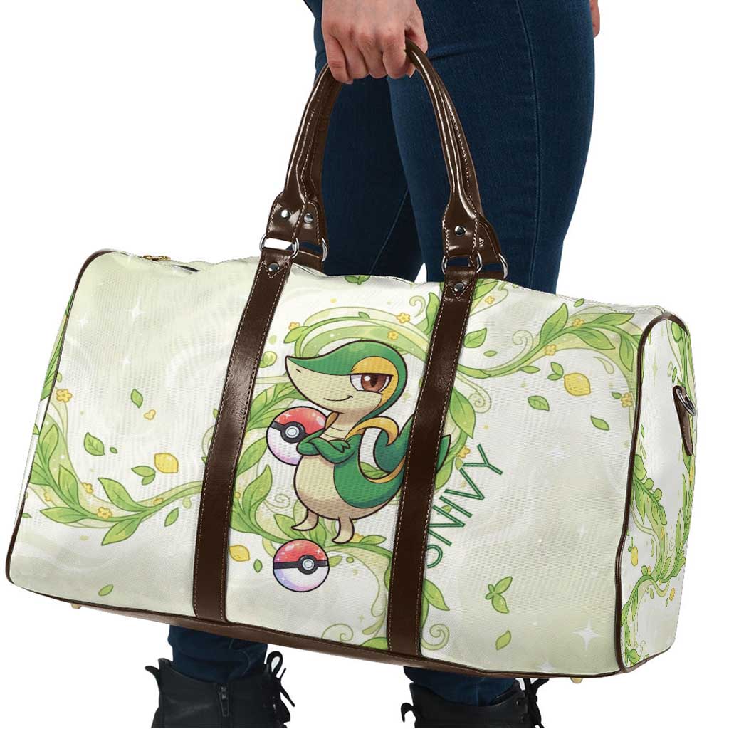 Snivy Travel Bag Elegant Botanical Art Nouveau Style