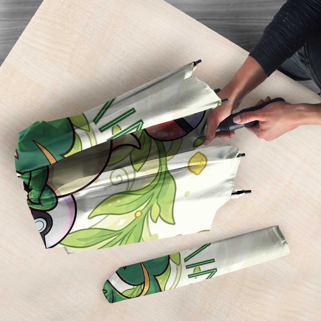 Snivy Umbrella Elegant Botanical Art Nouveau Style