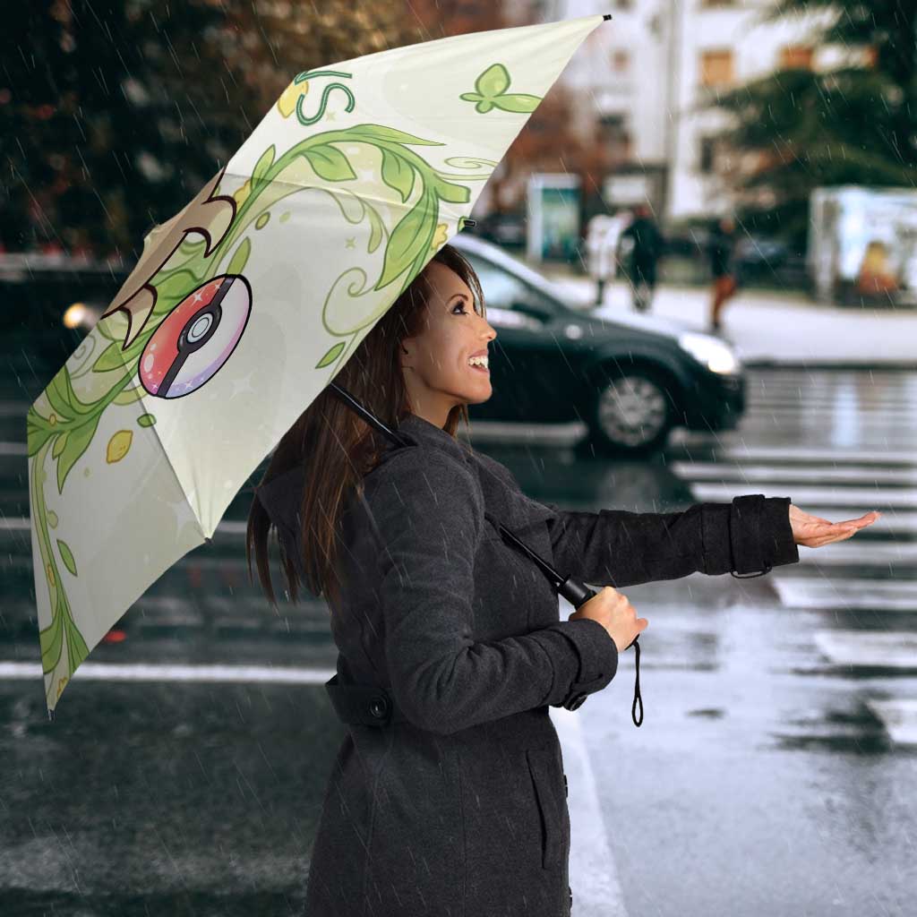 Snivy Umbrella Elegant Botanical Art Nouveau Style