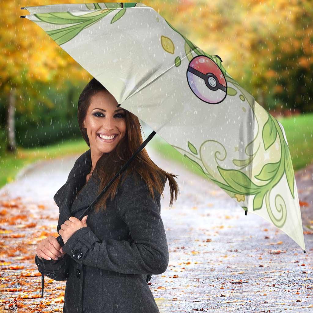 Snivy Umbrella Elegant Botanical Art Nouveau Style