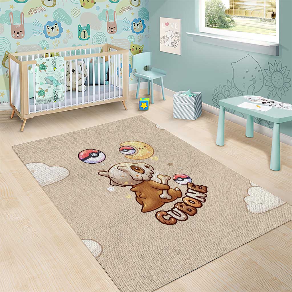 Cubone Area Rug Soft Pastel Dreamcore Aesthetic