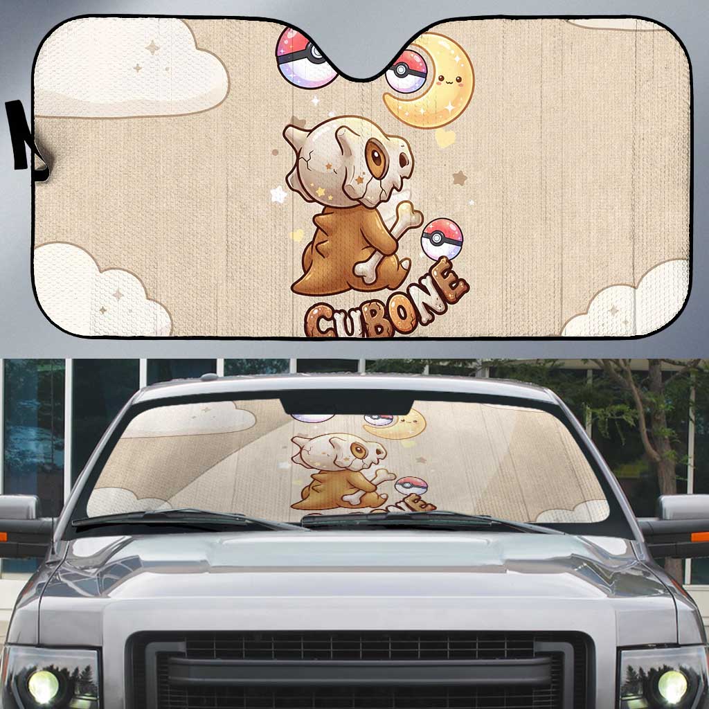 Cubone Auto Sun Shade Soft Pastel Dreamcore Aesthetic