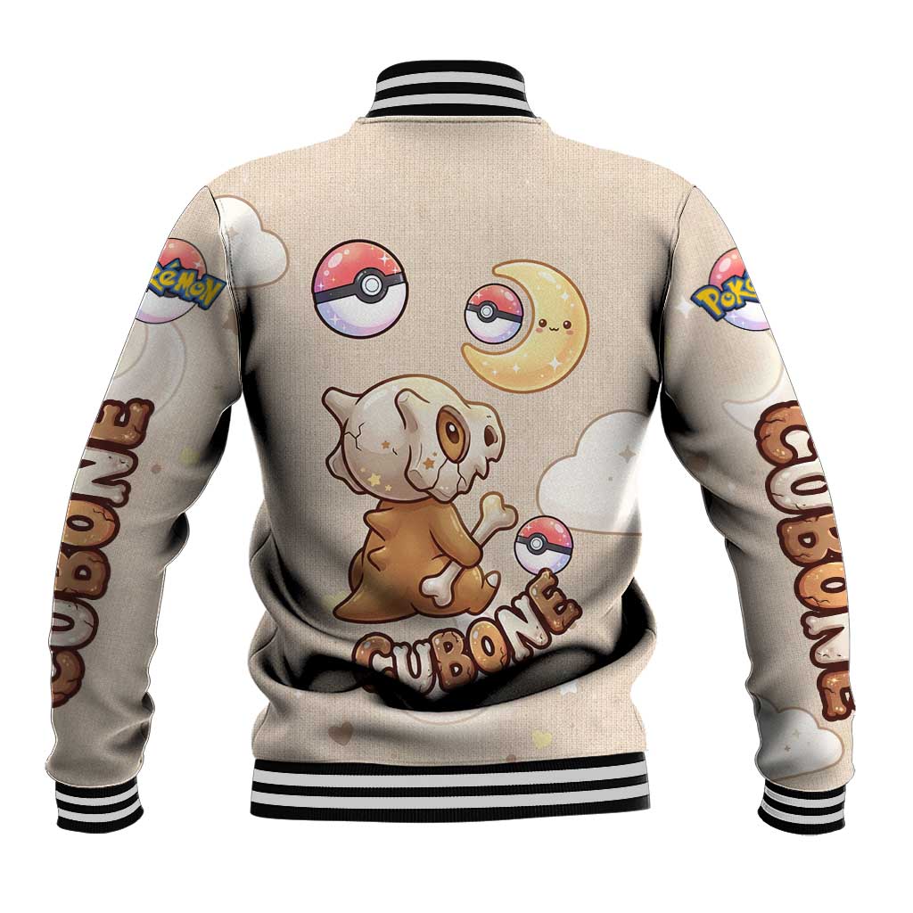 Cubone Baseball Jacket Soft Pastel Dreamcore Aesthetic