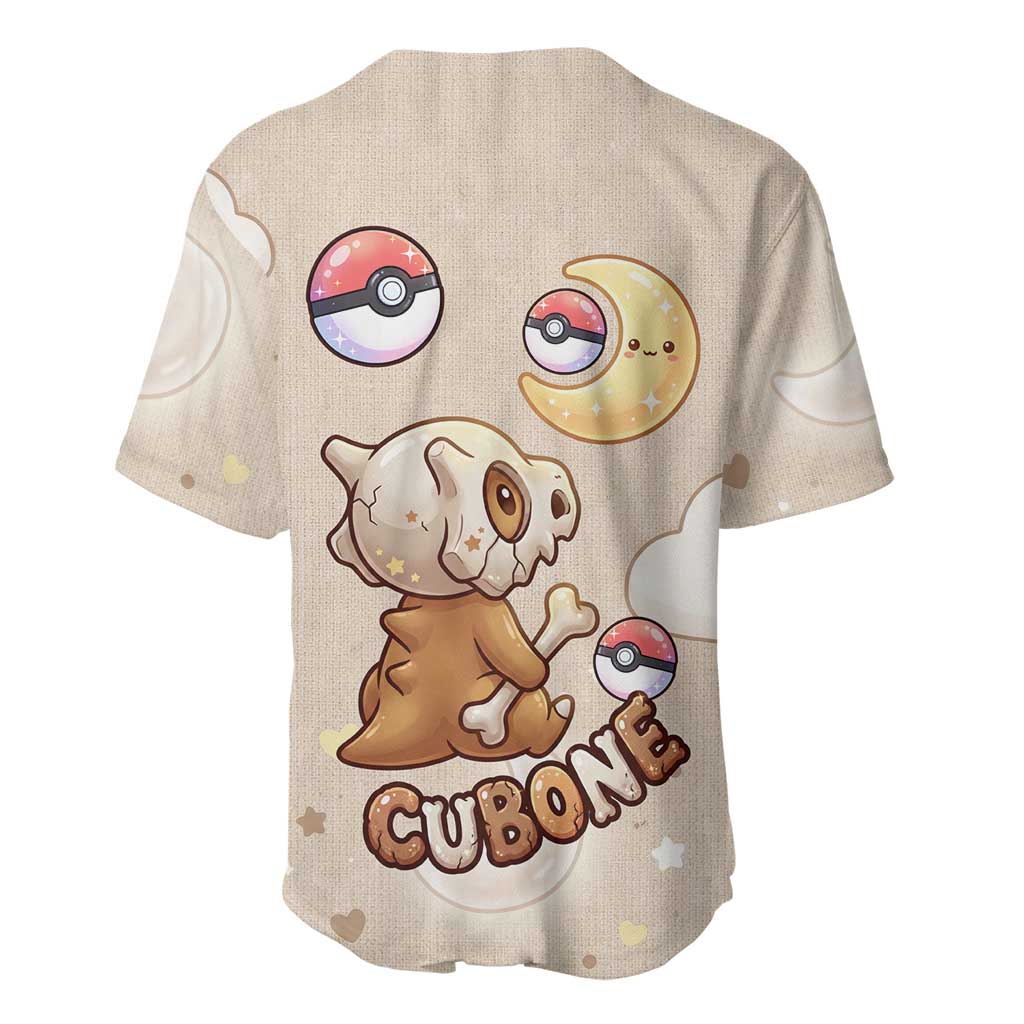 Cubone Baseball Jersey Soft Pastel Dreamcore Aesthetic