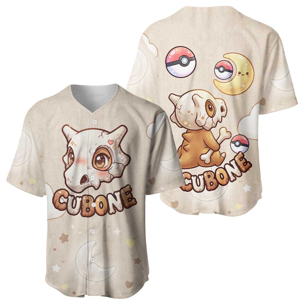 Cubone Baseball Jersey Soft Pastel Dreamcore Aesthetic