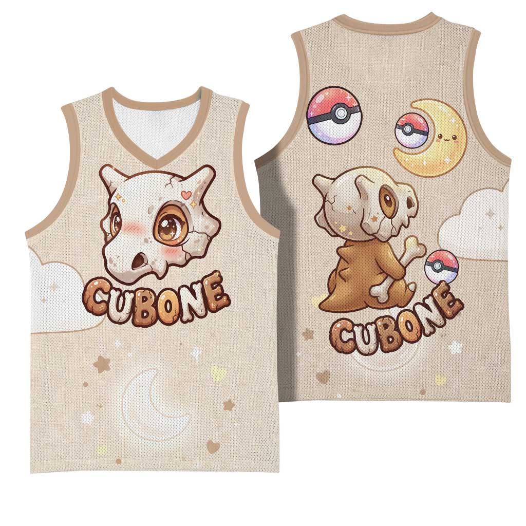 Cubone Basketball Jersey Soft Pastel Dreamcore Aesthetic