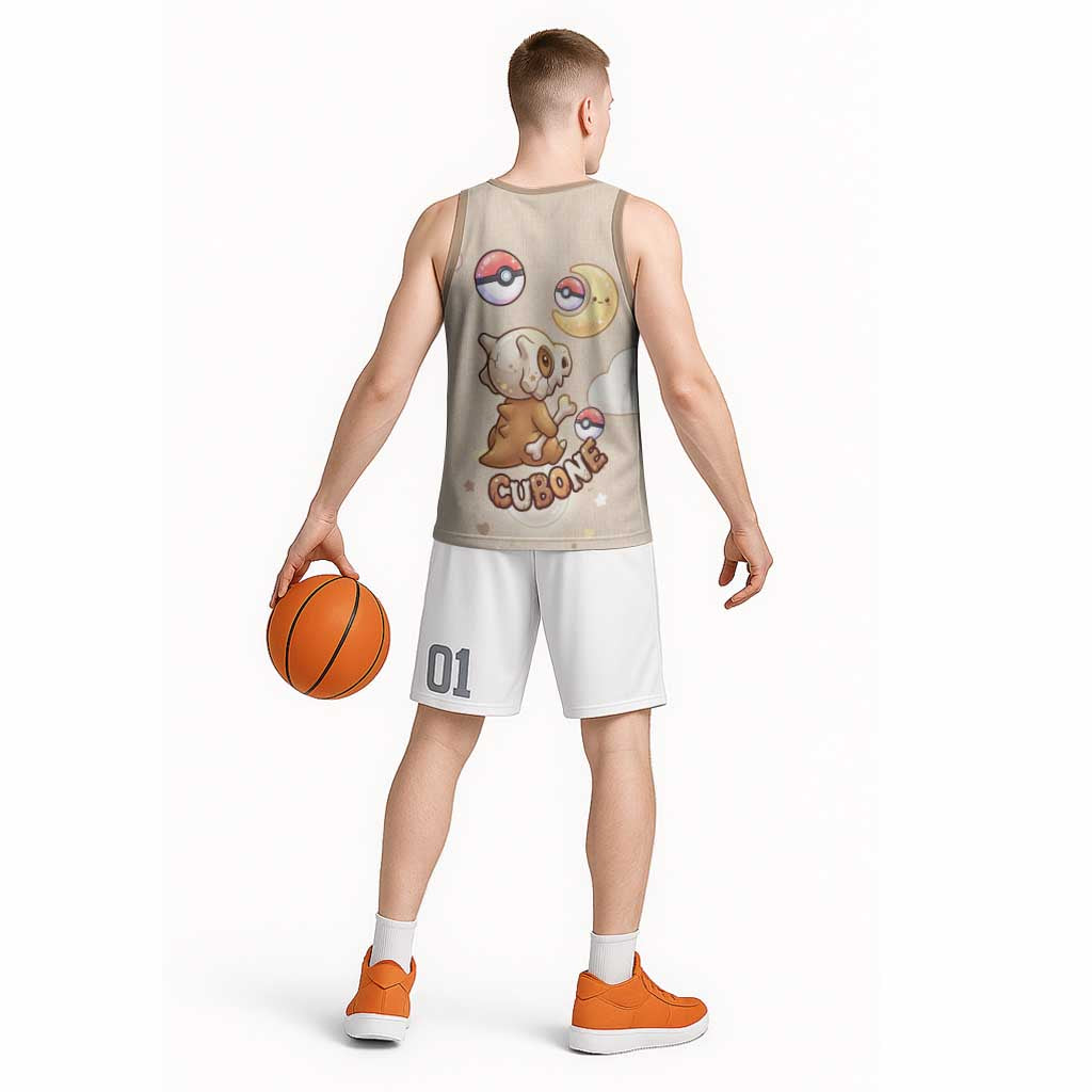 Cubone Basketball Jersey Soft Pastel Dreamcore Aesthetic