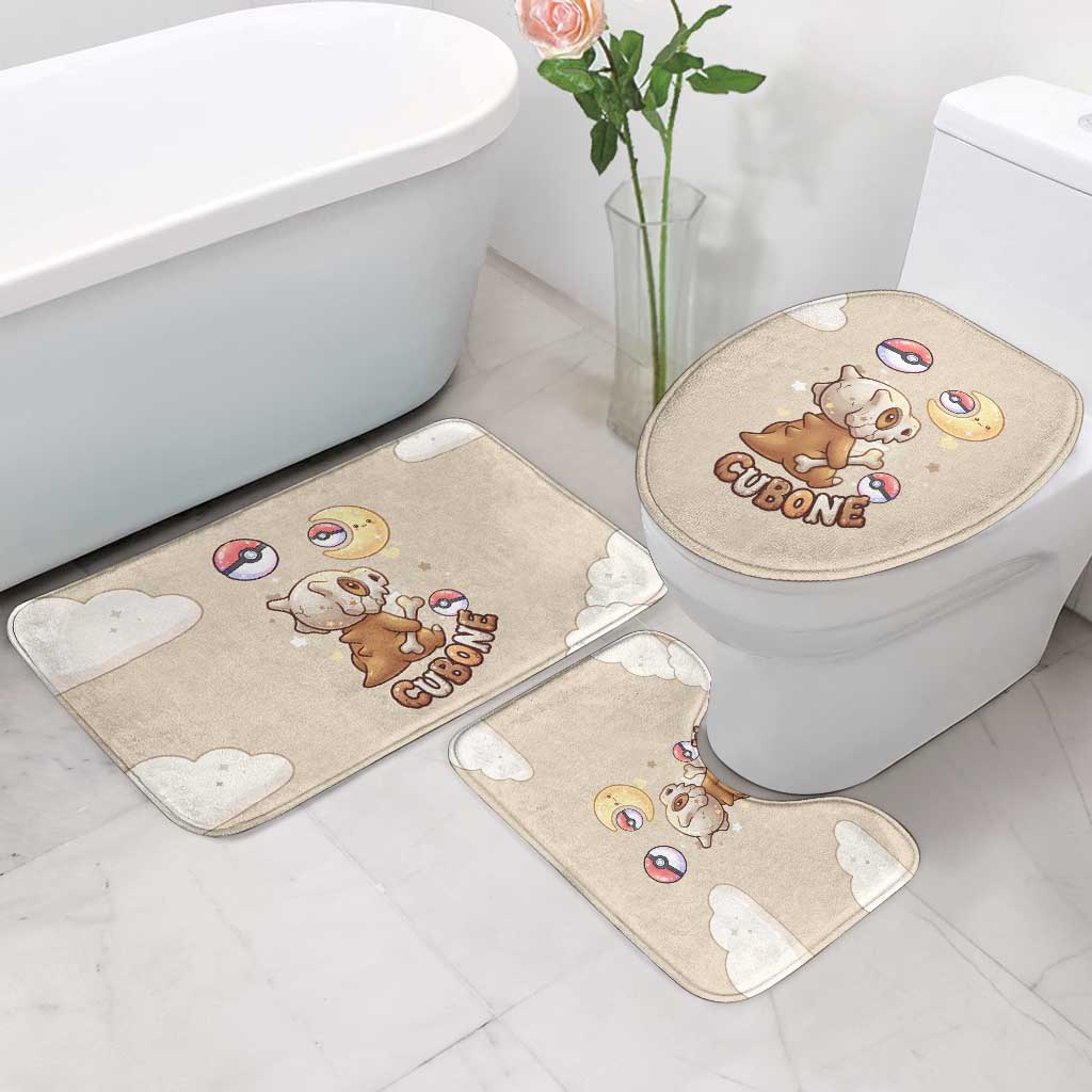 Cubone Bathroom Set Soft Pastel Dreamcore Aesthetic