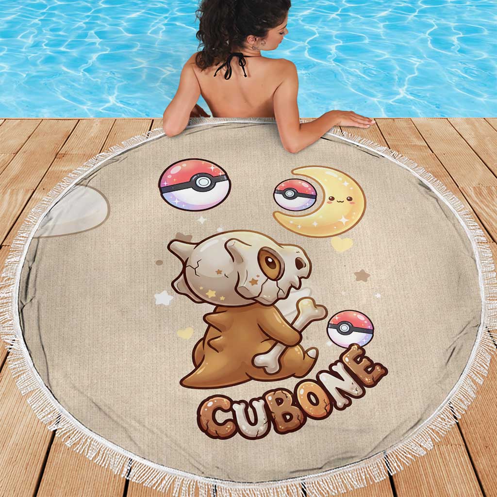 Cubone Beach Blanket Soft Pastel Dreamcore Aesthetic