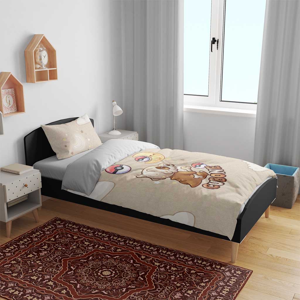 Cubone Bedding Set Soft Pastel Dreamcore Aesthetic