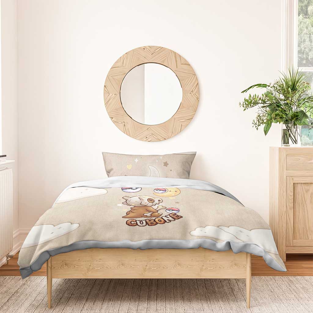 Cubone Bedding Set Soft Pastel Dreamcore Aesthetic