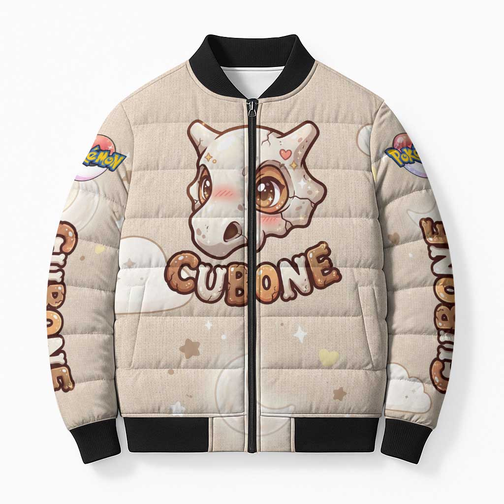 Cubone Bomber Puffer Jacket Soft Pastel Dreamcore Aesthetic