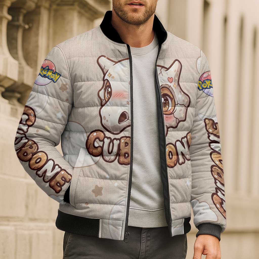 Cubone Bomber Puffer Jacket Soft Pastel Dreamcore Aesthetic