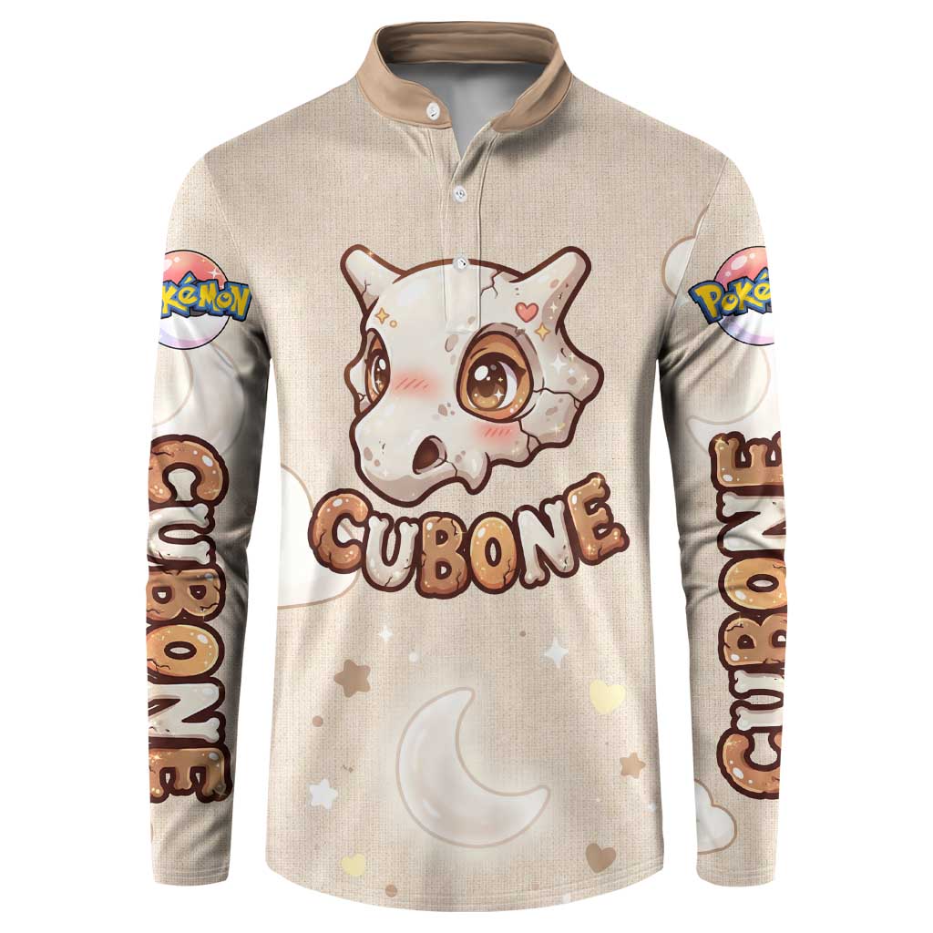 Cubone Button Sweatshirt Soft Pastel Dreamcore Aesthetic