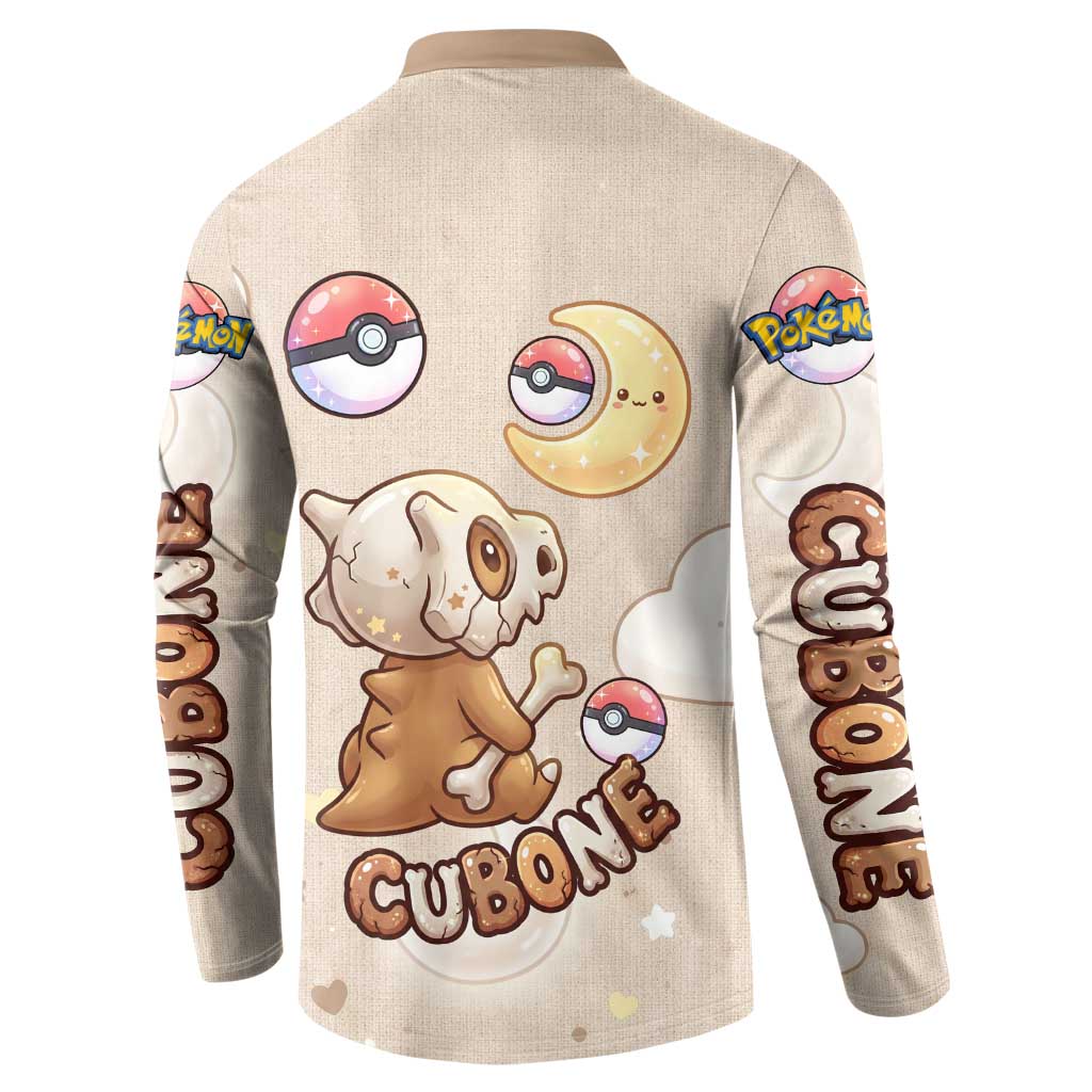 Cubone Button Sweatshirt Soft Pastel Dreamcore Aesthetic