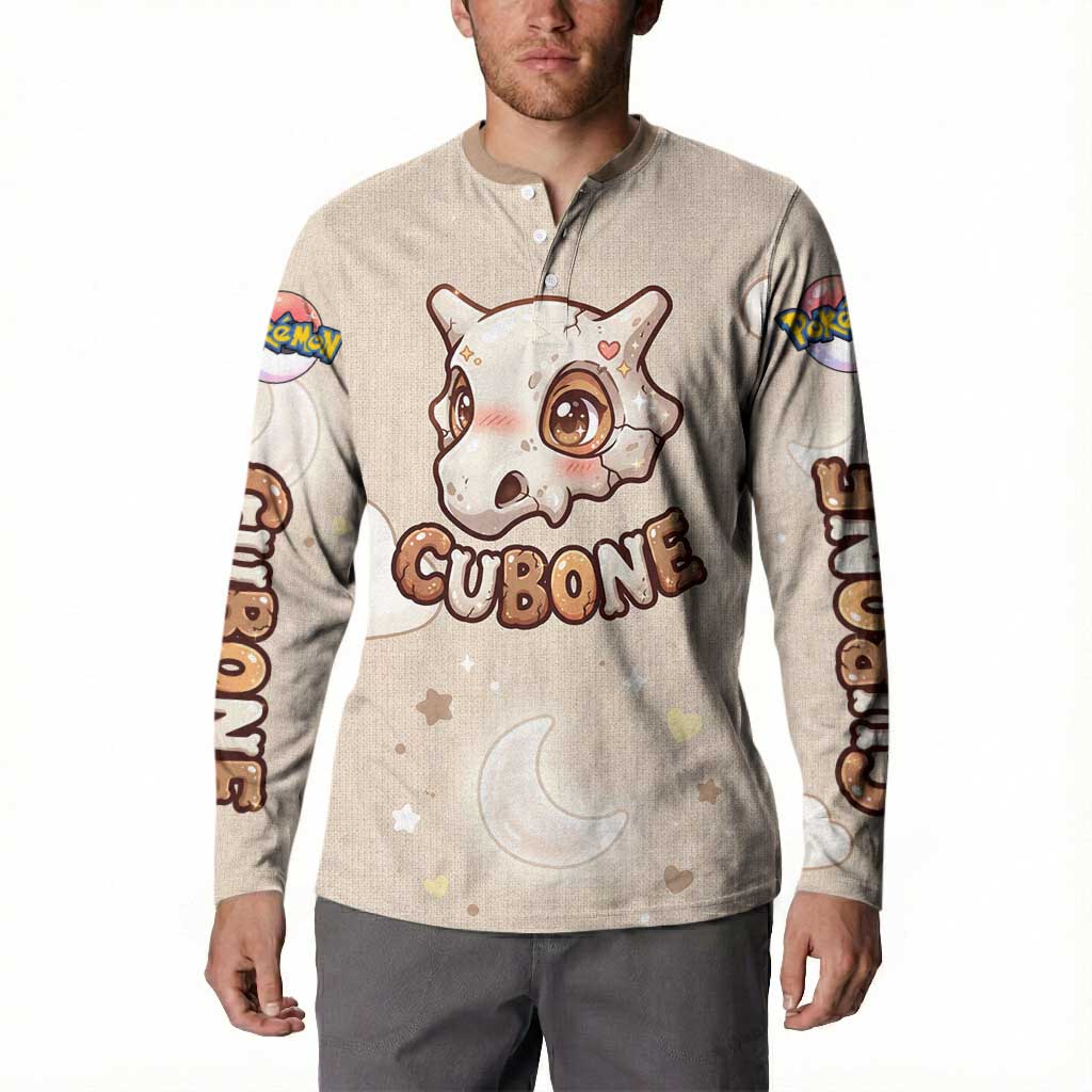 Cubone Button Sweatshirt Soft Pastel Dreamcore Aesthetic