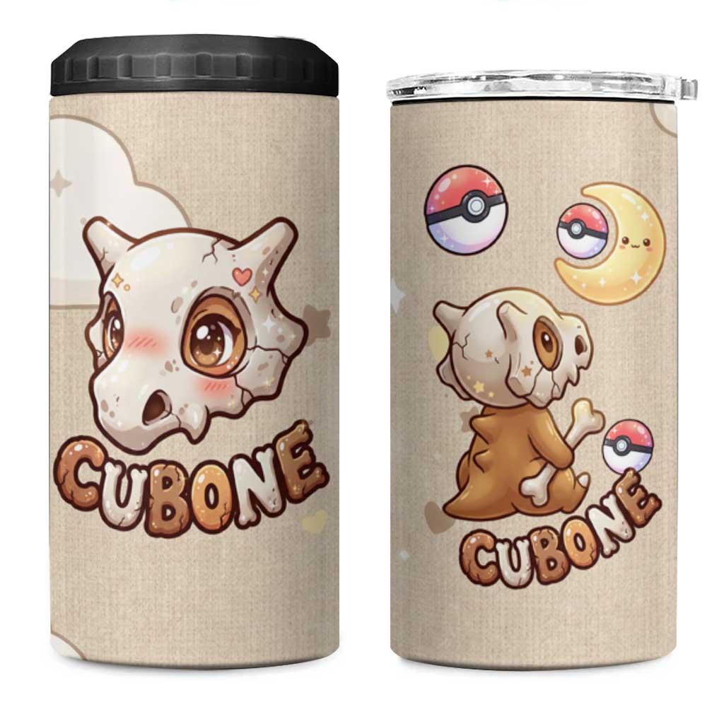 Cubone 4 in 1 Can Cooler Tumbler Soft Pastel Dreamcore Aesthetic