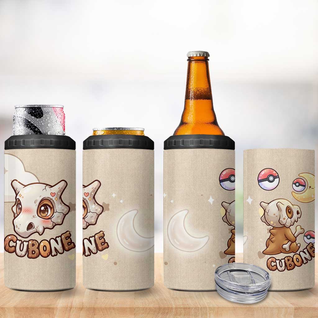 Cubone 4 in 1 Can Cooler Tumbler Soft Pastel Dreamcore Aesthetic