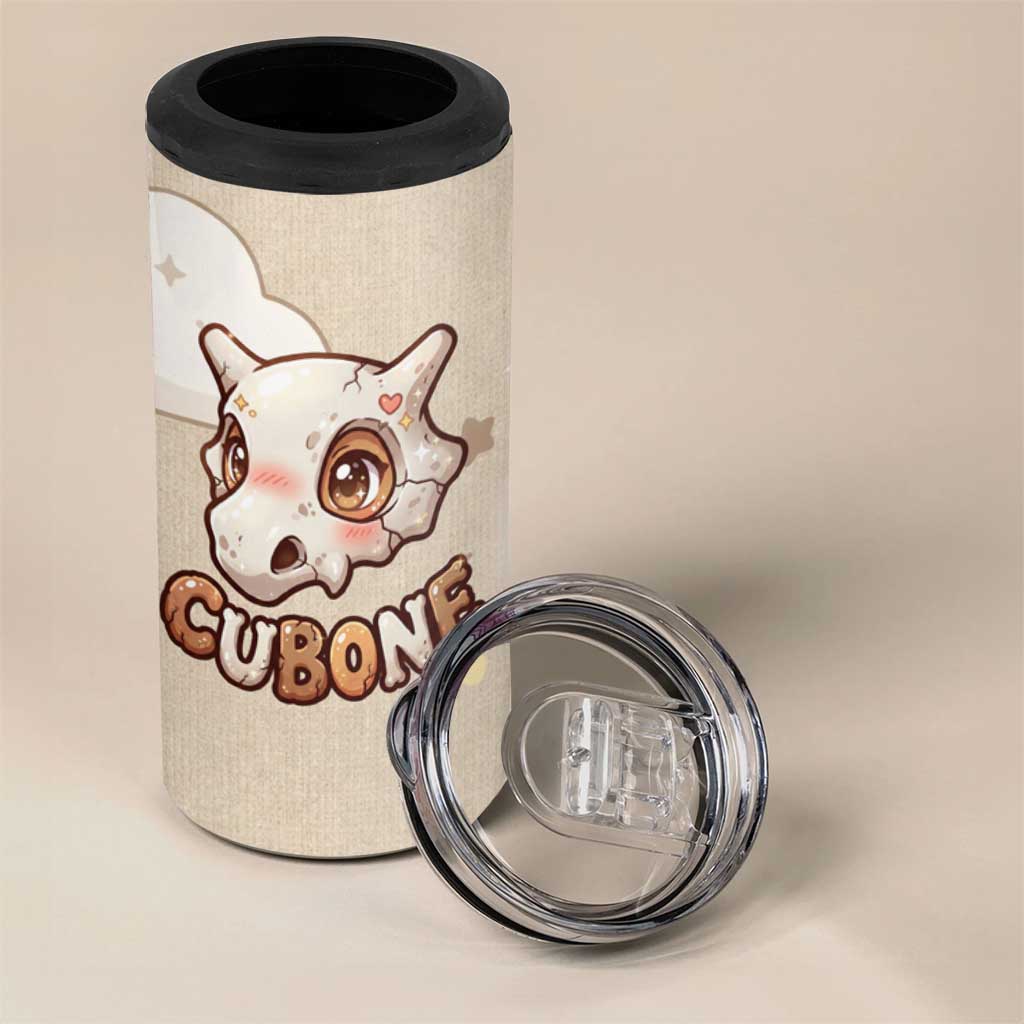 Cubone 4 in 1 Can Cooler Tumbler Soft Pastel Dreamcore Aesthetic