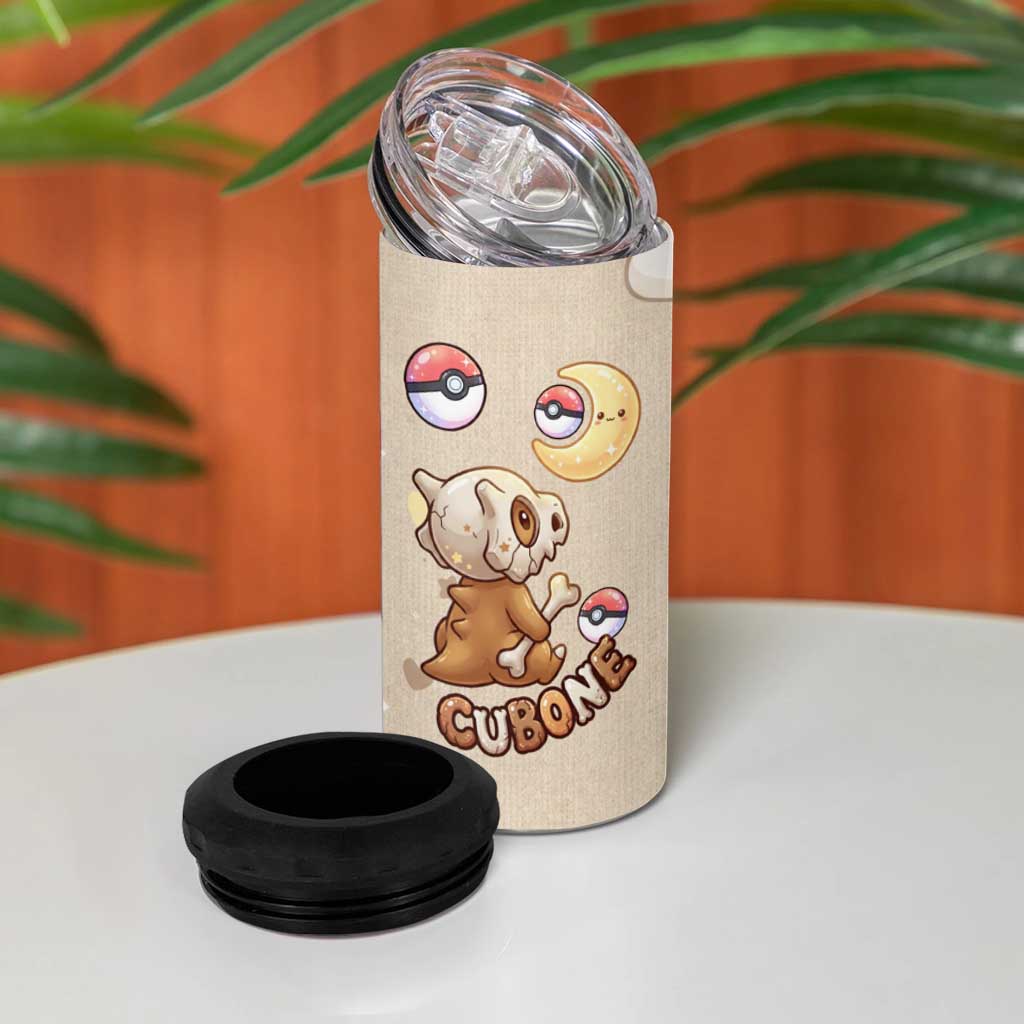 Cubone 4 in 1 Can Cooler Tumbler Soft Pastel Dreamcore Aesthetic