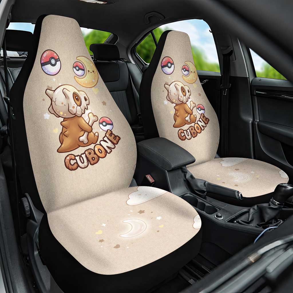 Cubone Car Seat Cover Soft Pastel Dreamcore Aesthetic