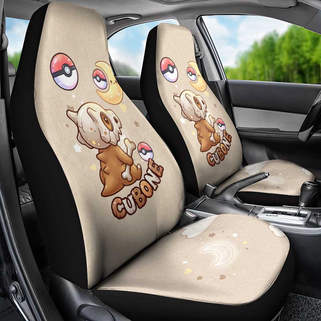 Cubone Car Seat Cover Soft Pastel Dreamcore Aesthetic