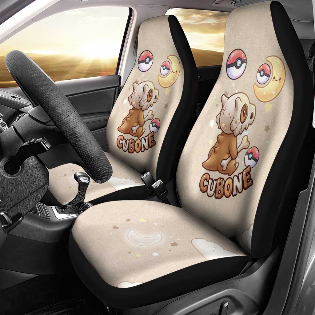 Cubone Car Seat Cover Soft Pastel Dreamcore Aesthetic
