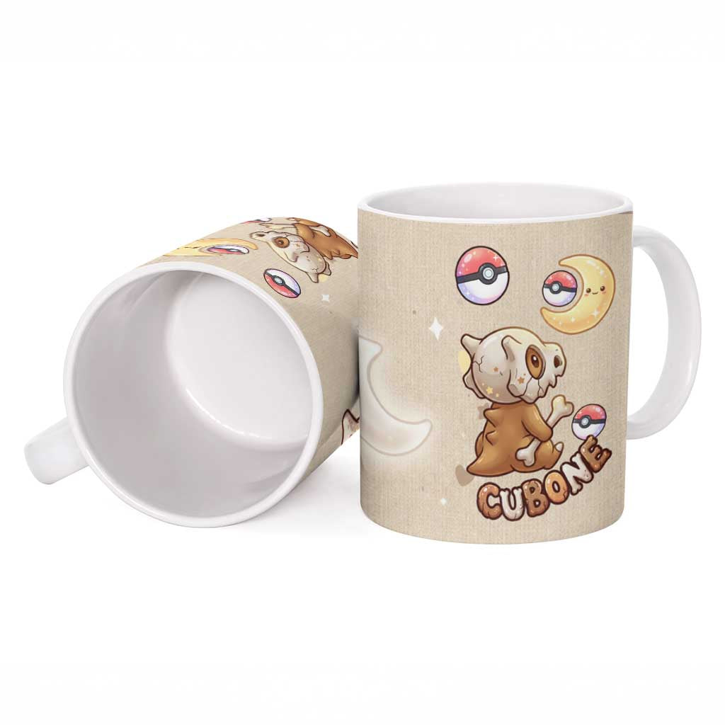 Cubone Ceramic Mug Soft Pastel Dreamcore Aesthetic