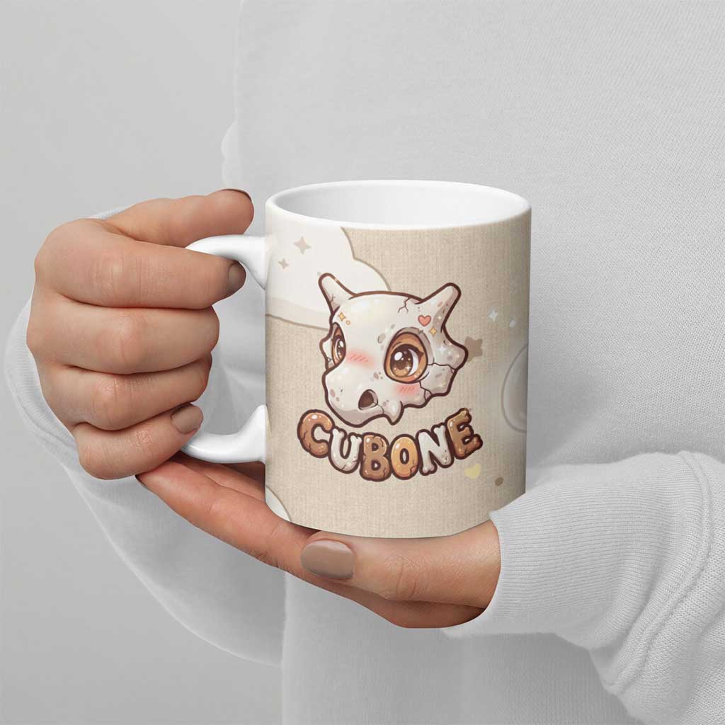 Cubone Ceramic Mug Soft Pastel Dreamcore Aesthetic