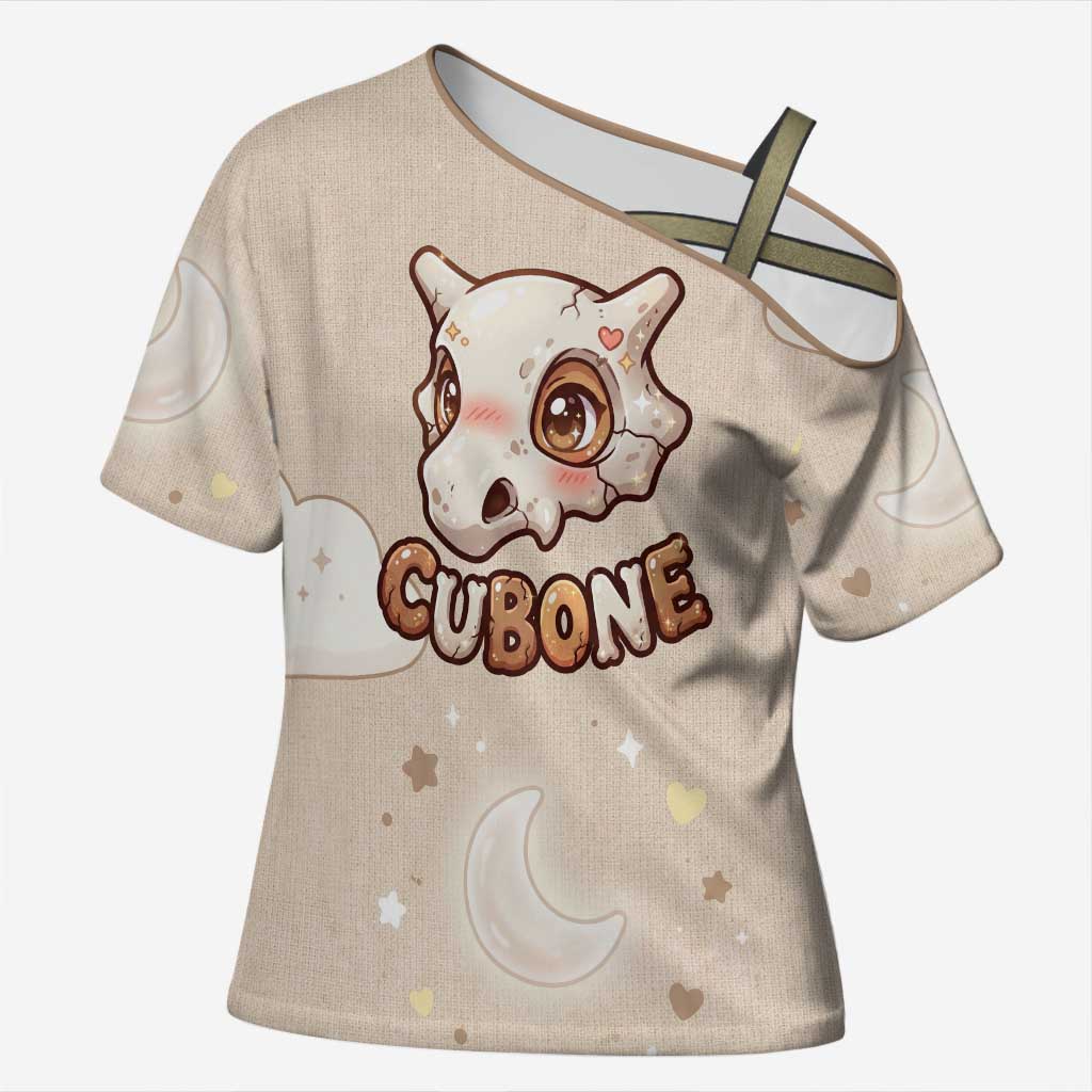 Cubone Cross Shoulder Shirt Soft Pastel Dreamcore Aesthetic