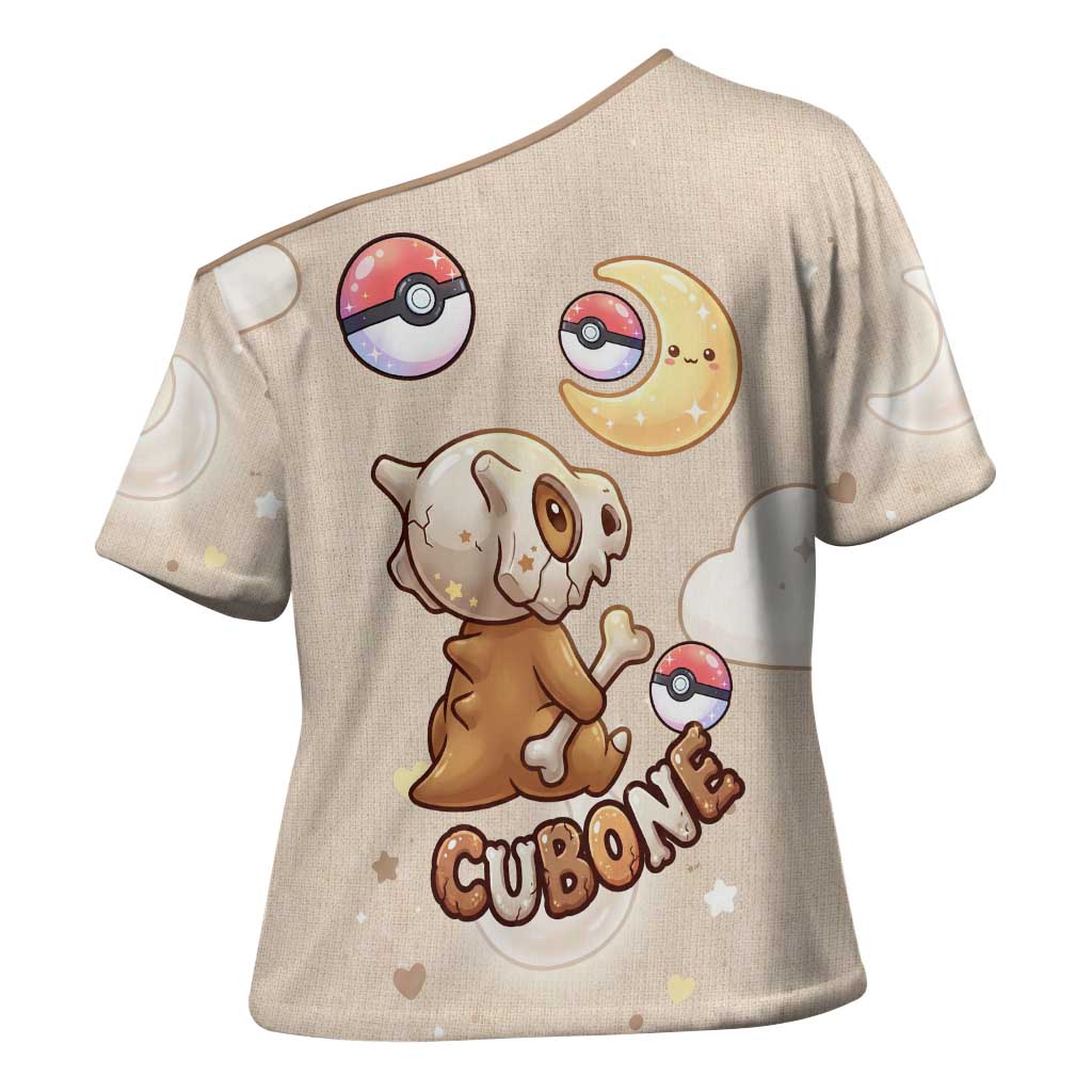 Cubone Cross Shoulder Shirt Soft Pastel Dreamcore Aesthetic