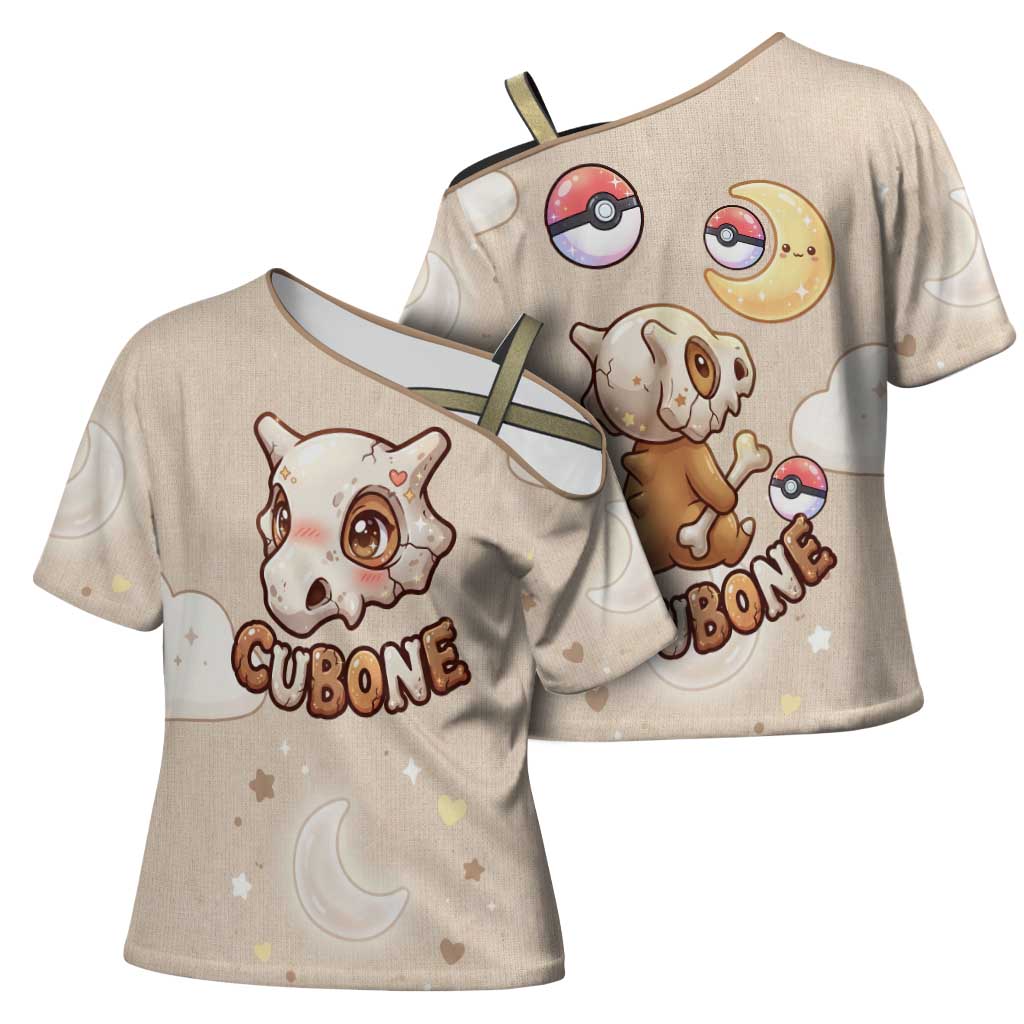 Cubone Cross Shoulder Shirt Soft Pastel Dreamcore Aesthetic