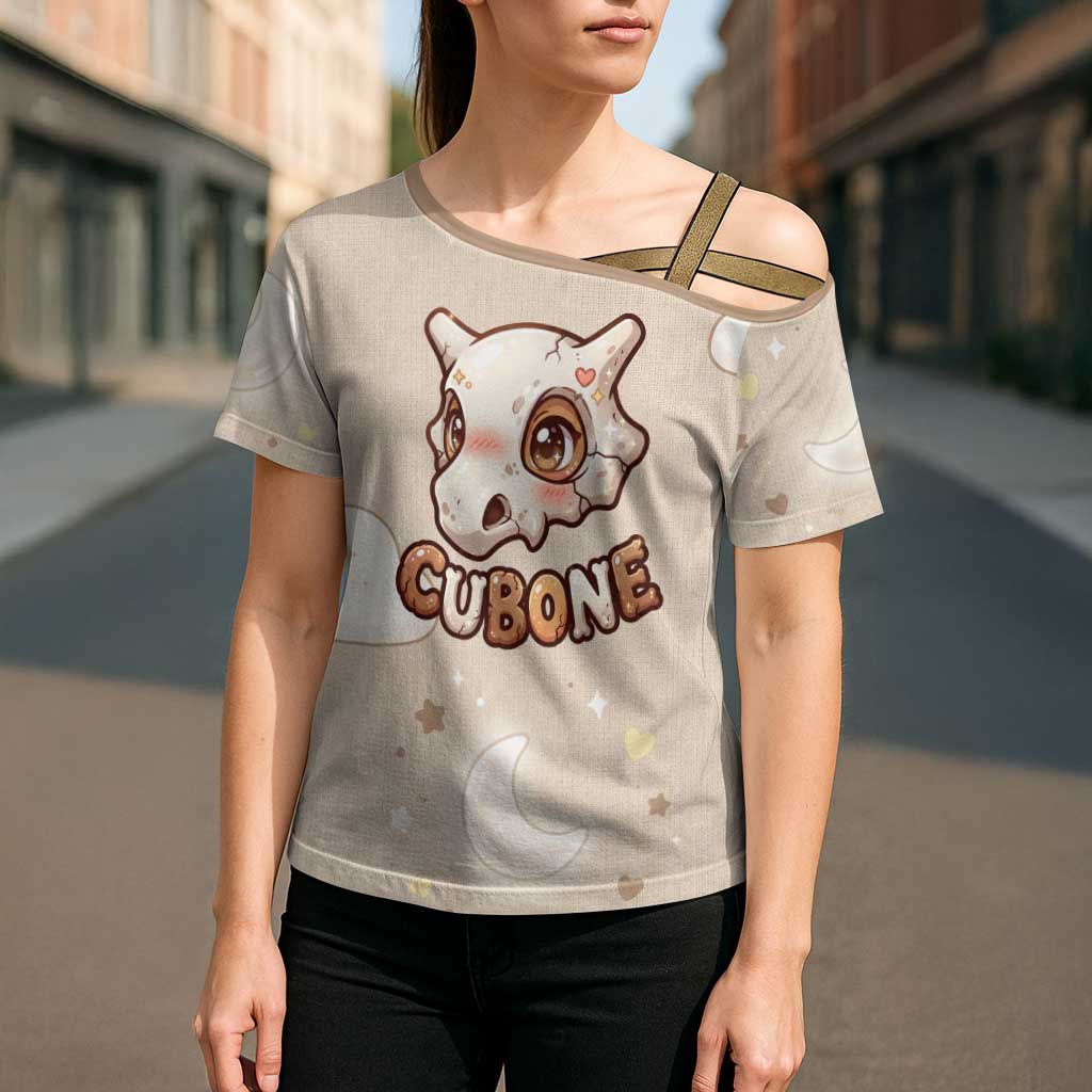 Cubone Cross Shoulder Shirt Soft Pastel Dreamcore Aesthetic