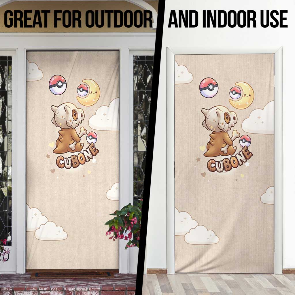 Cubone Door Cover Soft Pastel Dreamcore Aesthetic