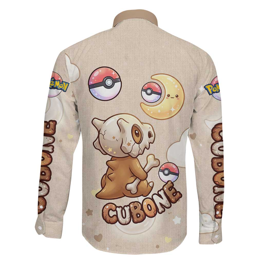 Cubone Family Matching Off Shoulder Maxi Dress and Hawaiian Shirt Soft Pastel Dreamcore Aesthetic