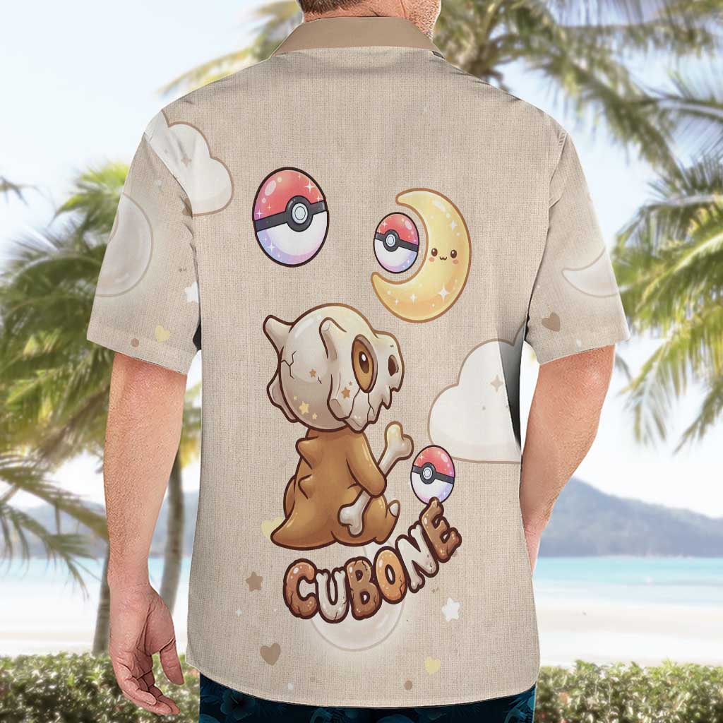 Cubone Hawaiian Shirt Soft Pastel Dreamcore Aesthetic